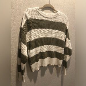Knitted striped sweater